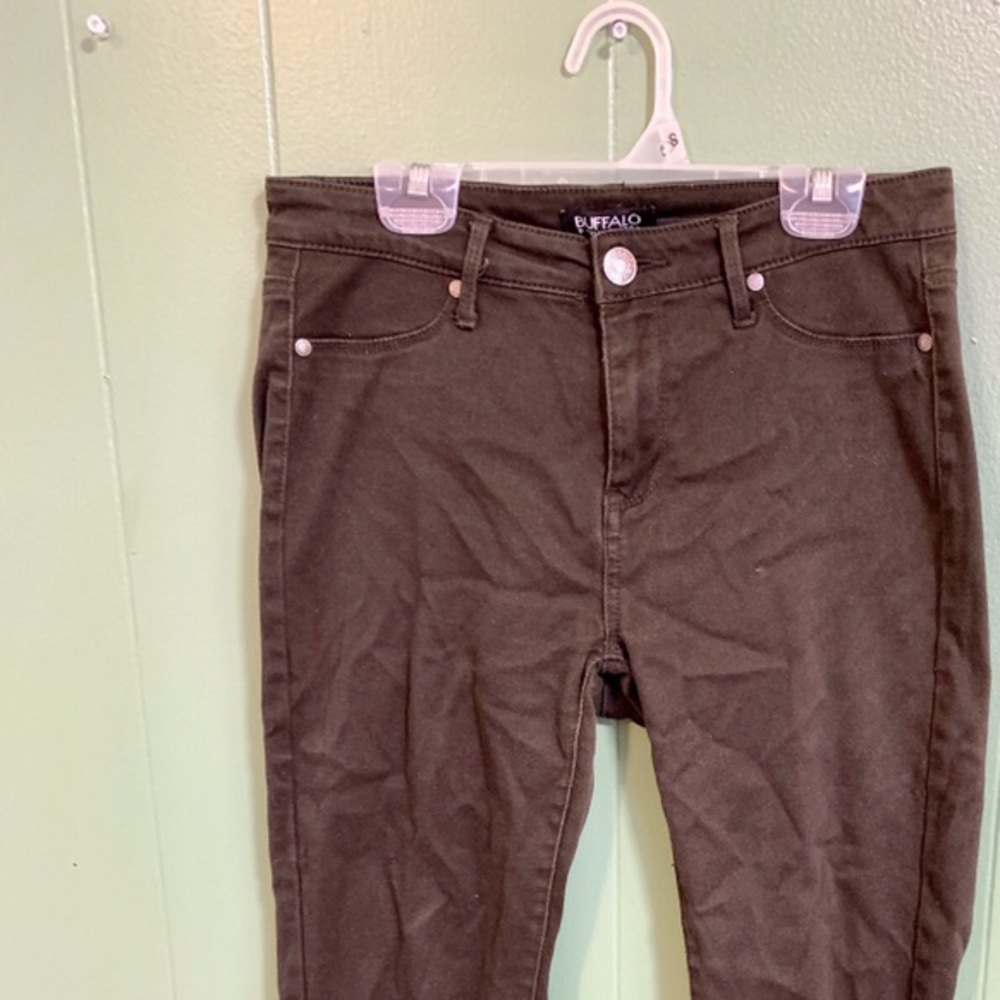 Green Mid-Rise Skinny Jeans